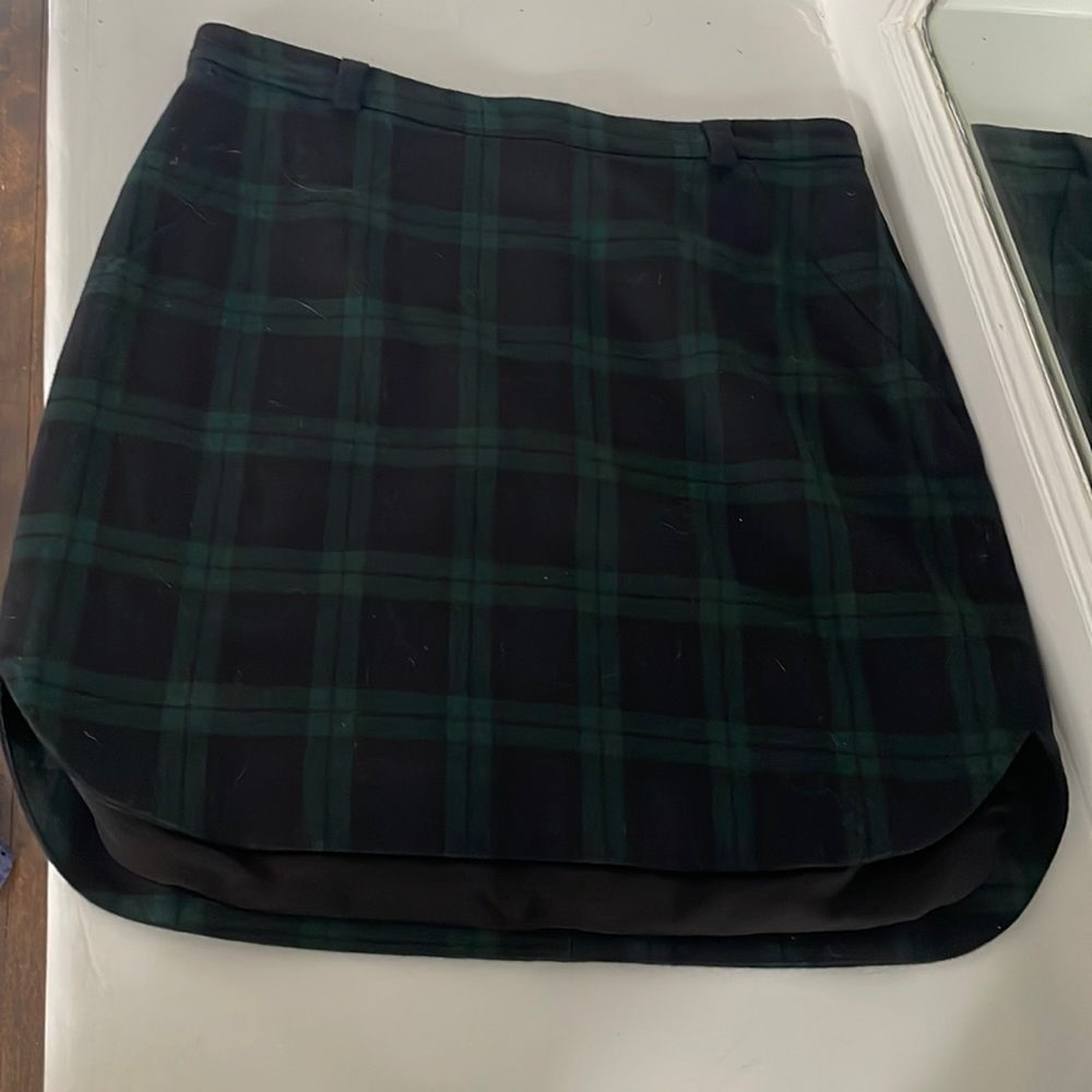 Madewell Plaid skirt
